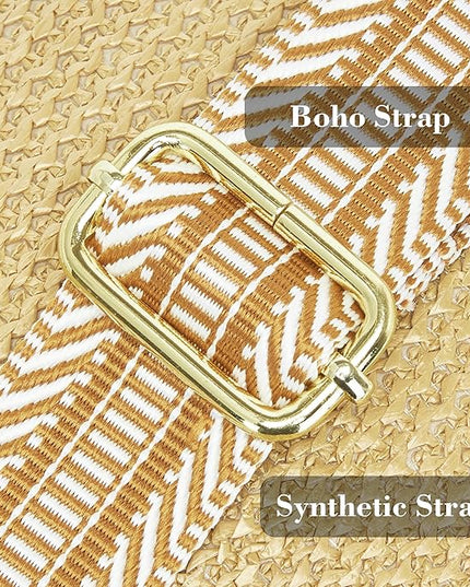 INICAT Faux Straw Crossbody Bags Beach Gifts Valentines Day Her Cruise Ship Essentials Women Summer Small Sling Purses
