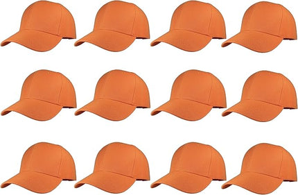 Gelante Plain Blank Baseball Caps Adjustable Back Strap Wholesale LOT 12 PC'S