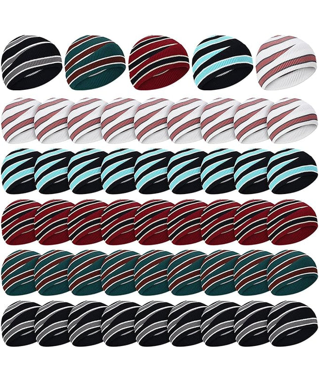 Yahenda 50 Pcs Winter Beanies Bulk for Men Women, Knitted Beanie Hats Cuffed Skull Cap Unisex