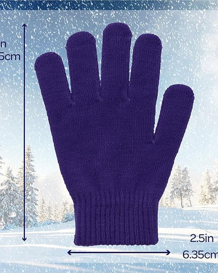 Motique Accessories Ladies Gloves Magic Knit Gloves for Women Solid Colors