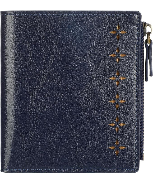 Lavemi Ultra Thin Small Compact Leather Womens Girls Wallets RFID Blocking Credit Card Holder for Women