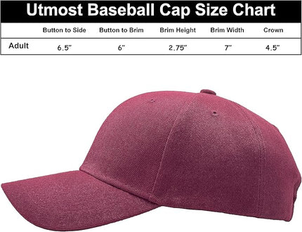 Utmost Structured Baseball Cap with Adjustable Closure - Performance Hat for Outdoor Activities