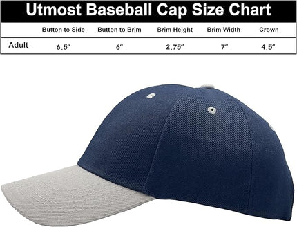 Utmost Structured Baseball Cap with Adjustable Closure - Performance Hat for Outdoor Activities