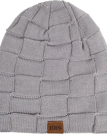 REDESS Beanie Hat for Men and Women Winter Warm Hats Knit Slouchy Thick Skull Cap
