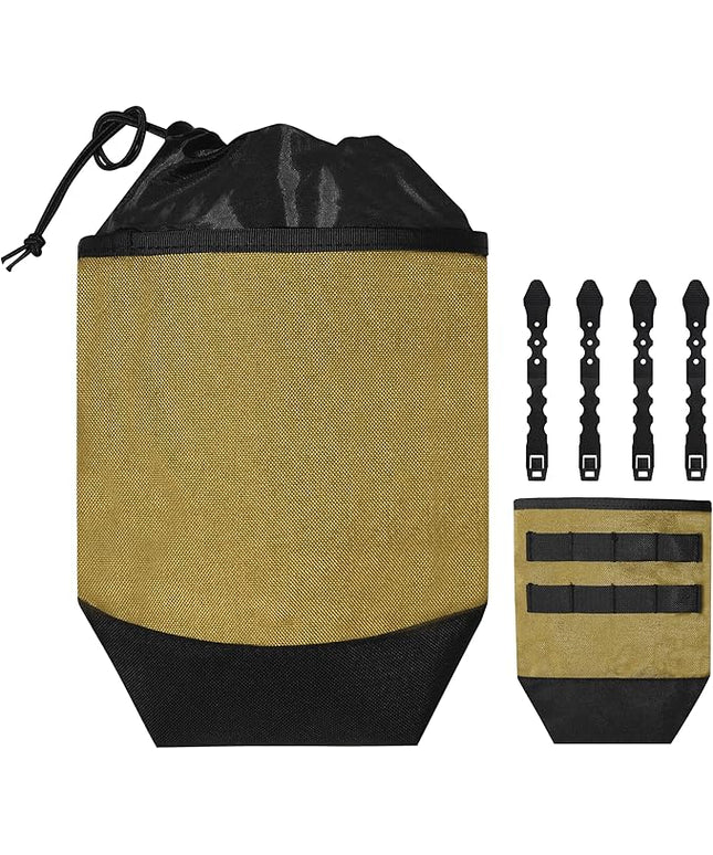Dump Pouch,Rigid Mag Dump Pouches,Versatile Nylon Molle Pouches with 4PCS Malice Clips, Use for Magazine/Ammo Storage,Hunting, Hiking