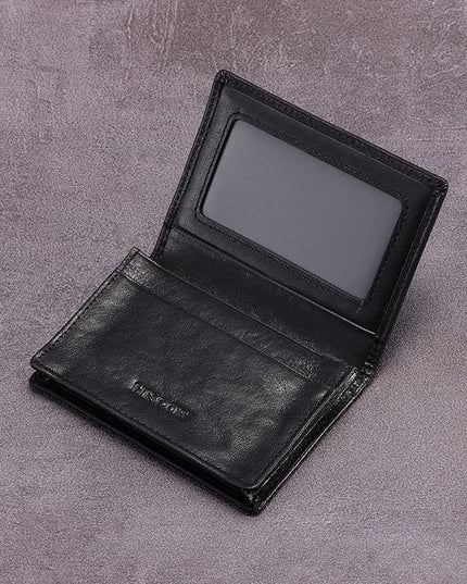Leather Business Card Case Holder for Men & Women, Italian Calfskin