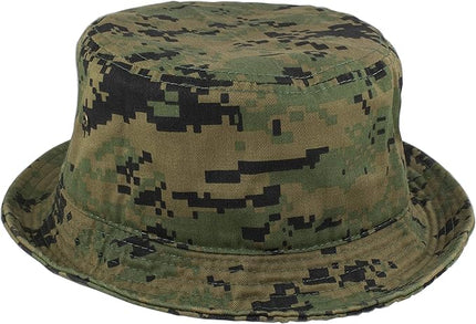 Gelante Solid Color 100% Cotton Bucket Hat for Women and Men Packable Travel Summer Beach Hat