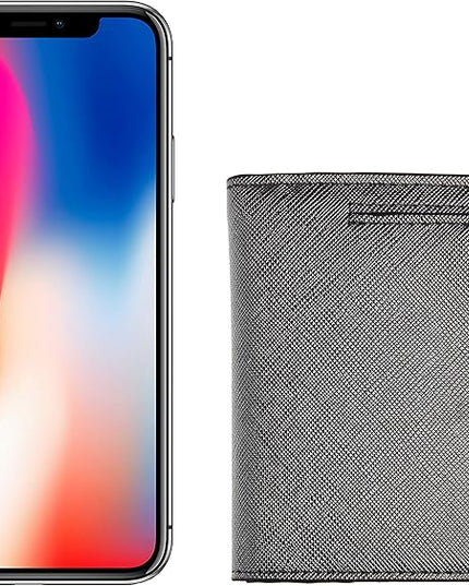 Toughergun Women’s Small Slim Leather Wallet with RFID Protection, Compact Bifold Mini Purse with Clear ID Window