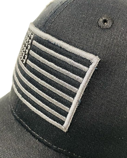 Roytrense Embroidered American Flag Unisex Baseball Cap (100% Cotton)