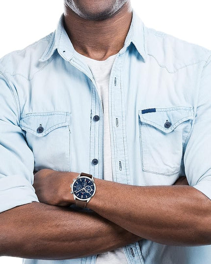 Tommy Hilfiger Men's Multifunction Watch – Stainless Steel, Classic Quartz Timepiece