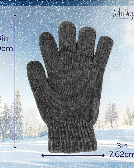 Motique Accessories Chenille Gloves Women Winter Magic Warm Gloves