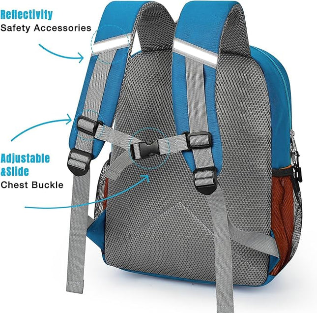 STEAMEDBUN Kids Backpack Boy 4-6, Boys Backpack for Elementary Kindergarten School - 15inch