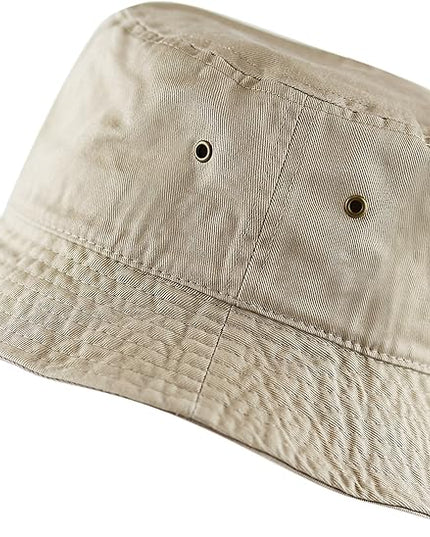 The Hat Depot Bucket Hat - Unisex 100% Cotton & Denim UPF 50 Packable Summer Travel Beach Sun Hat