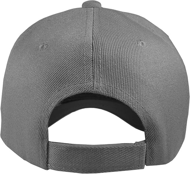 Gelante Adult Plain Baseball Cap Hat Classic Adjustable Size for All Seasons