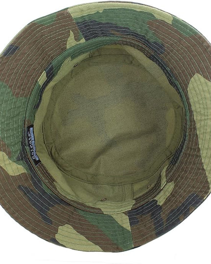 Gelante Solid Color 100% Cotton Bucket Hat for Women and Men Packable Travel Summer Beach Hat