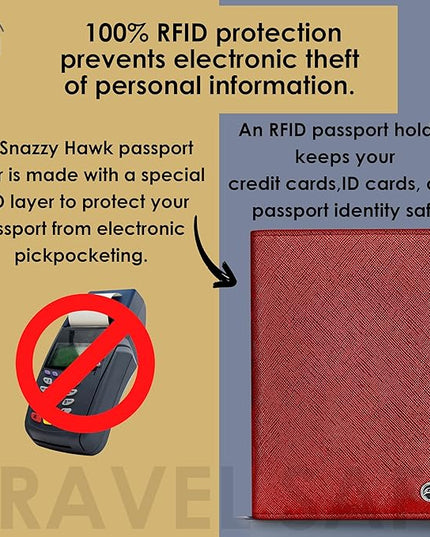 2 Passport Holder - Travel Essentials, RFID Blocking Wallet Credit Card Organiser, Plain Accessories Slim Cover For Men & Women | Travel Essentials, RFID Blocking, Wallet, Accessories, Slim Cover