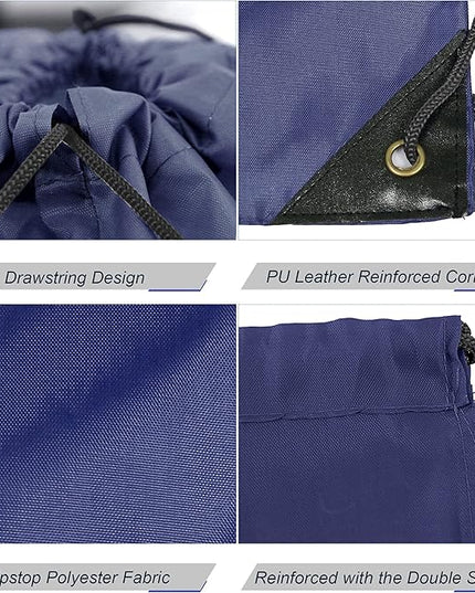 BeeGreen Drawstring Backpack Bags 20,30,50 Packs Reflective String Bags for Gym Sport Trip Cinch Sack DIY for Women Men