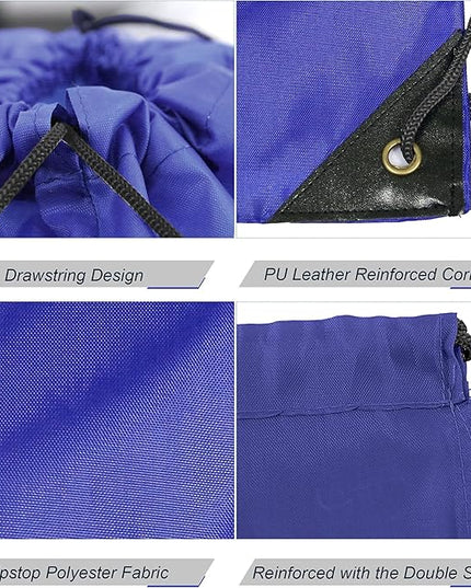 BeeGreen Drawstring Backpack Bags 20,30,50 Packs Reflective String Bags for Gym Sport Trip Cinch Sack DIY for Women Men