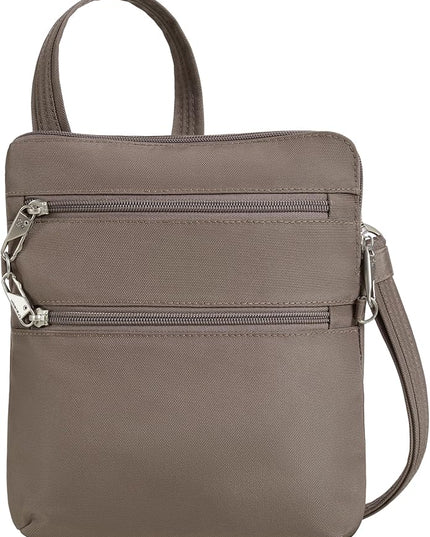 Travelon Anti-theft Classic Slim Double Zip Crossbody