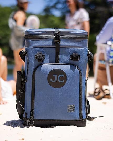 Convertible Cooler Backpack with Dry Storage by JustinCASE | Waterproof Travel Cooler Bag for Drinks, Clothes & Trips