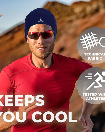 Helmet Liner Sweat Wicking Skull Cap Beanie. Ultimate Performance Moisture Wicking. Fits Under Helmets