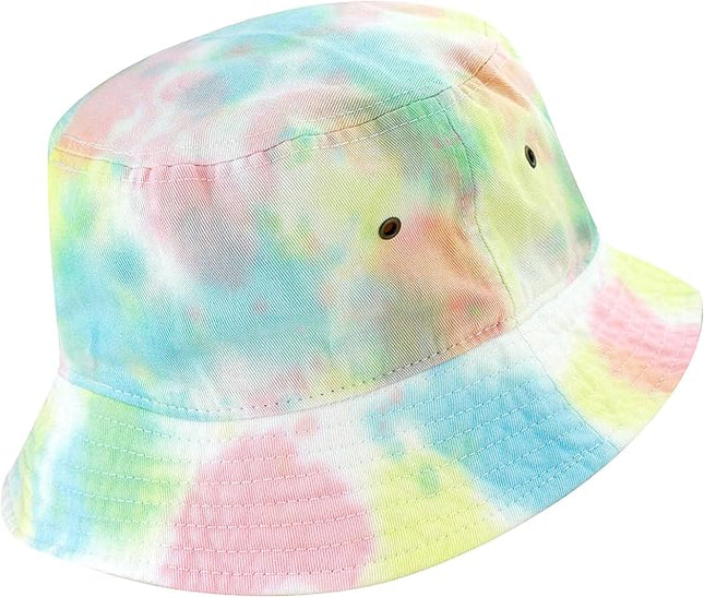 The Hat Depot Bucket Hat - Unisex 100% Cotton & Denim UPF 50 Packable Summer Travel Beach Sun Hat
