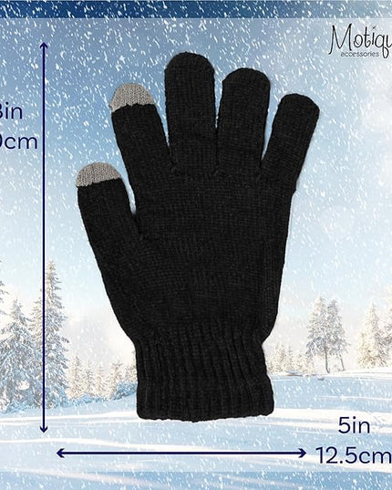 Motique Accessories Chenille Gloves Women Winter Magic Warm Gloves
