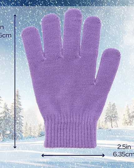 Motique Accessories Ladies Gloves Magic Knit Gloves for Women Solid Colors