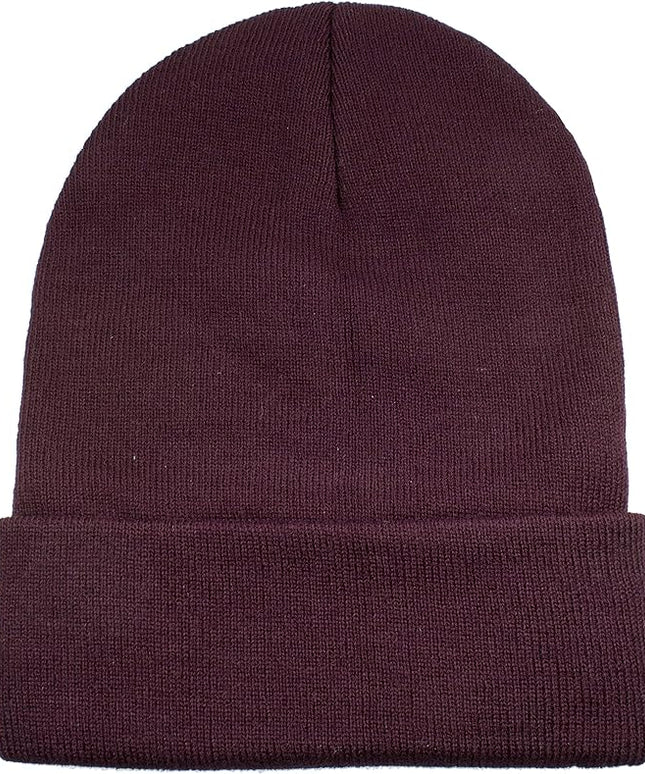 Gelante Unisex Beanie Cap Knitted Warm Solid Color
