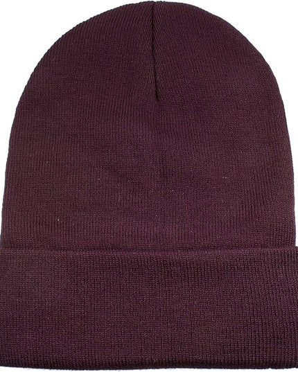 Gelante Unisex Beanie Cap Knitted Warm Solid Color and Multi-Color Multi-Packs
