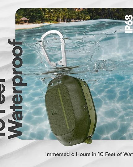 Keybudz for AirPods 4 Case with Lock - Fully Waterproof AirPods 4th Generation Case Cover - Keychain, Rugged Tough Protection, Hard Shell and Carabiner (Forest Green)