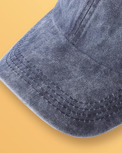 MEINICY 3 Packs Washed-Cotton Plain Baseball Cap, Vintage Adjustable Dad Hats Gift for Men/Women,Unstructured
