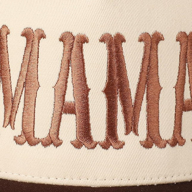 MIRMARU Two-Tone Vintage Canvas Trucker Hats for Men & Women, Adjustable Size Baseball Caps with Trendy Embroidered Design