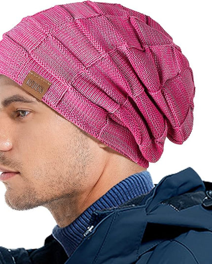 REDESS Beanie Hat for Men and Women Winter Warm Hats Knit Slouchy Thick Skull Cap
