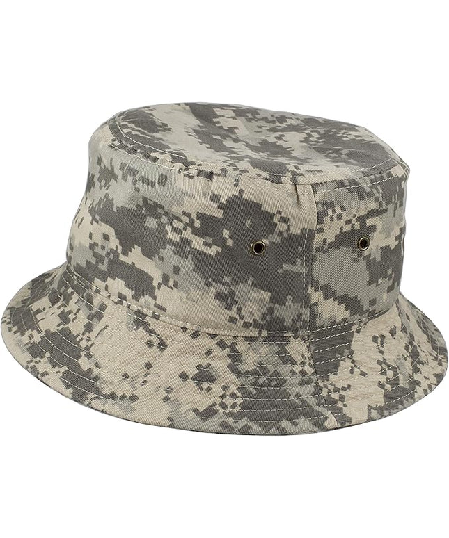 Gelante Solid Color 100% Cotton Bucket Hat for Women and Men Packable Travel Summer Beach Hat