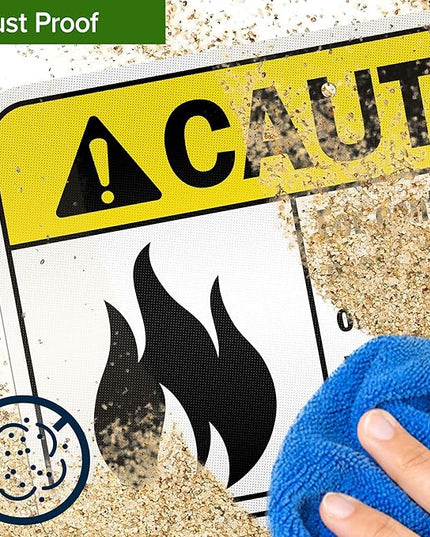 Warning For Continued Protection Against Risk Of Fire Replace Sign, 12x18 Inches, 3M EGP Reflective .063 Aluminum, Fade Resistant, Made in USA by My Sign Center