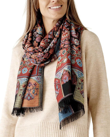 Scarf for Women Spanish Design Elegant Long Shawl Scarves for Summer Fall