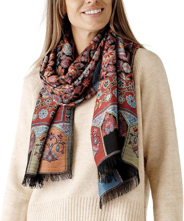 Scarf for Women Spanish Design Elegant Long Shawl Scarves for Summer Fall