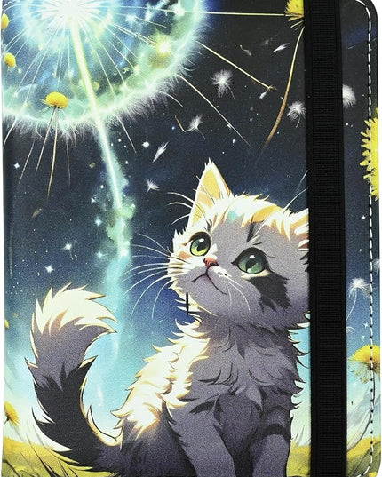 Cute Cat Passport Holder for Women and Men PU Leather Passport Cover for Travel