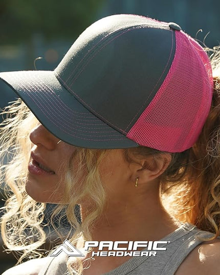 Pacific Headwear Snapback Trucker: Stylish Unisex Cap for All-Day Comfort