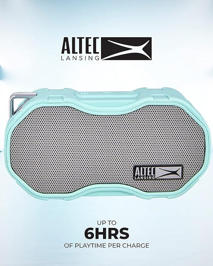 Altec Lansing Baby Boom XL - Waterproof Bluetooth Speaker, Wireless & Portable Speaker for Travel & Outdoor Use, Deep Bass & Loud Sound, 1 Pack, Mint