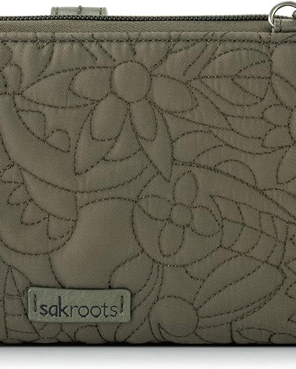 Sakroots Artist Circle Smartphone Crossbody in Coated Canvas, Detachable Wristlet Strap