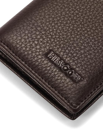 Leather Business Card Case Holder for Men & Women, Italian Calfskin