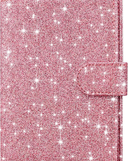 HOTCOOL Passport Holder Travel Essentials Airplane & Cruise Essentials Ship Leather Wallet Cover Case RFID Blocking Women & Men Vacation Travel Accessories Gifts Deals, Glitter - Pink