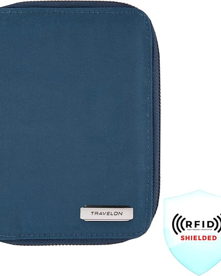Travelon RFID Blocking Passport Zip Wallet