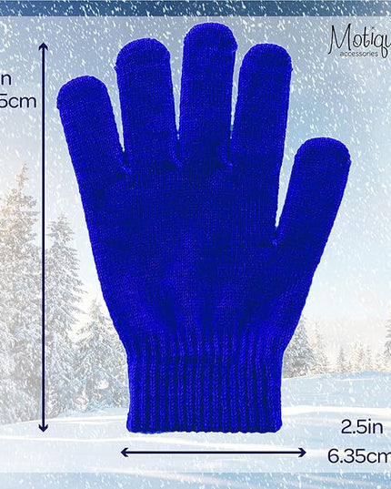 Motique Accessories Ladies Gloves Magic Knit Gloves for Women Solid Colors