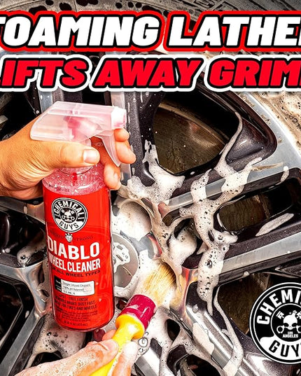 Chemical Guys Diablo Wheel Cleaner Spray - 2 Pack 16 oz Bottles, Safe on All Wheel & Rim Finishes, Sprayable Formula Removes Brake Dust, Dirt & Grime, Car Care for Trucks, SUVs, Motorcycles & RVs