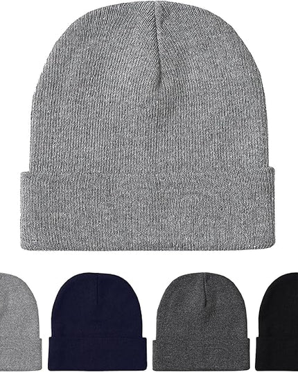 Unisex Winter Beanie – Warm Knit Hat for Men & Women, Soft Stretchy Cold Weather Cap for Outdoor, Running & Hiking