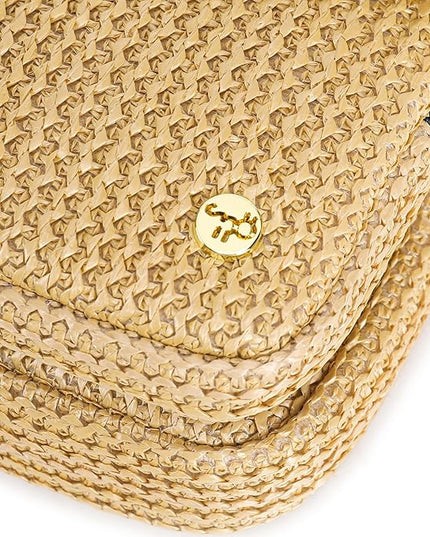 Haytijoe Straw Crossbody Bags for Women Small Summer Purse Woven RFID Cross Body Phone Wallet for Beach Hawaiian Travel Gifts
