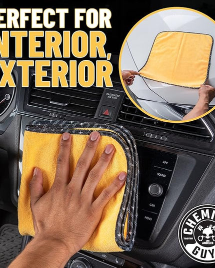 Chemical Guys HOL414 Total Interior Cleaner and Protectant, Refill Kit With 2 Dilution Bottles & 3 Premium Microfiber Towels (Safe for Cars, Trucks, SUVs, Jeeps, Motorcycles, RVs & More) 64 fl oz